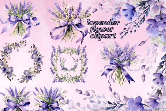 Download Lavender Flower Clipart - Premium Bundle
