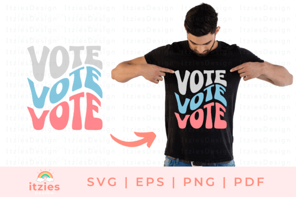 Download Voter 2022 USA Elections Wavy SVG Digita - Vote Collection